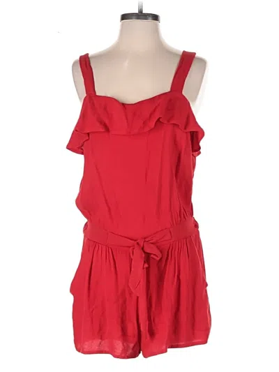Pre-owned Ella Moss Romper In Red