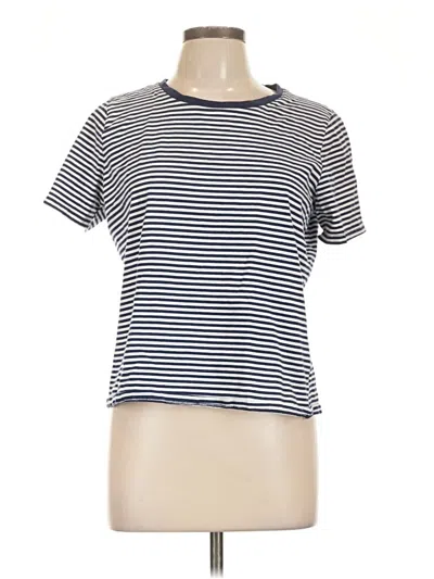 Pre-owned Ella Moss Short Sleeve T-shirt In Gray