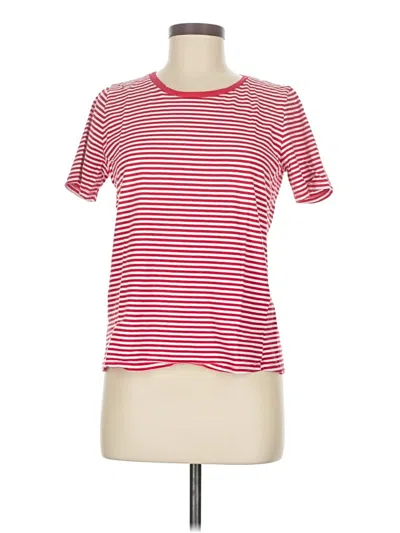 Pre-owned Ella Moss Short Sleeve T-shirt In Red