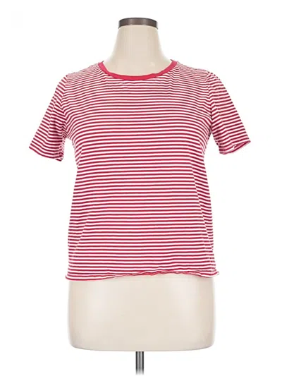 Pre-owned Ella Moss Short Sleeve T-shirt In Red