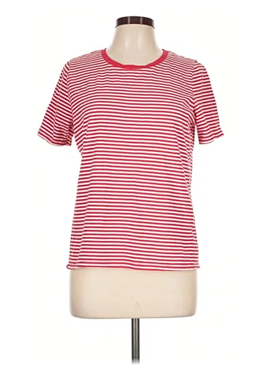 Pre-owned Ella Moss Short Sleeve T-shirt In Red