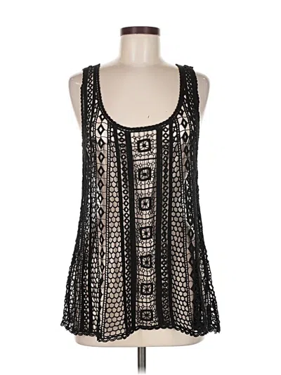 Pre-owned Ella Moss Sleeveless Blouse In Black
