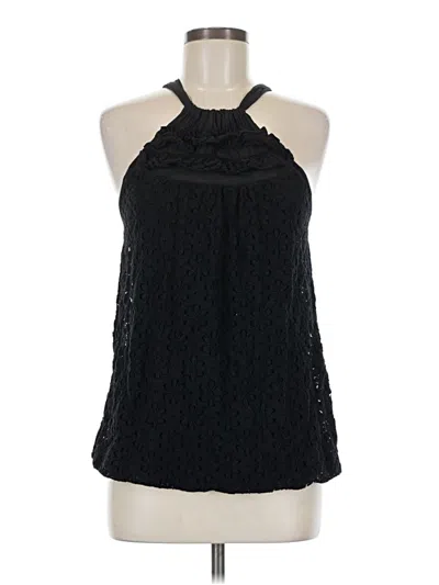 Pre-owned Ella Moss Sleeveless Blouse In Black