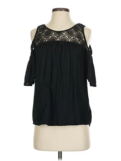 Pre-owned Ella Moss Sleeveless Blouse In Black