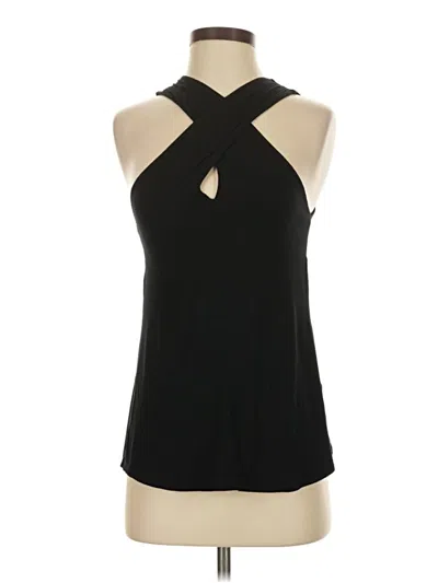 Pre-owned Ella Moss Sleeveless Blouse In Black