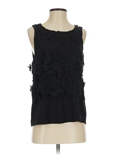 Pre-owned Ella Moss Sleeveless Blouse In Black