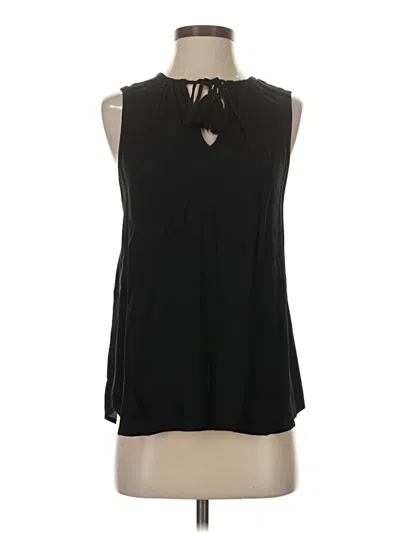 Pre-owned Ella Moss Sleeveless Blouse In Black