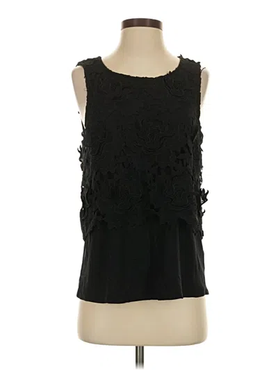 Pre-owned Ella Moss Sleeveless Blouse In Black