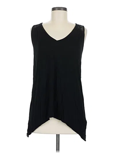 Pre-owned Ella Moss Sleeveless Blouse In Black