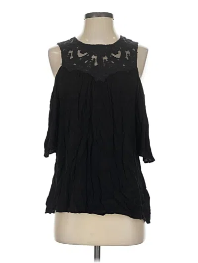 Pre-owned Ella Moss Sleeveless Blouse In Black