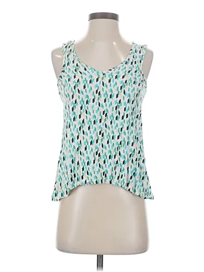 Pre-owned Ella Moss Sleeveless Blouse In Blue