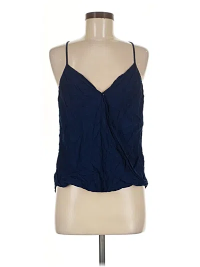 Pre-owned Ella Moss Sleeveless Blouse In Blue