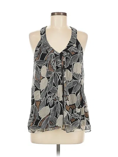 Pre-owned Ella Moss Sleeveless Blouse In Gray