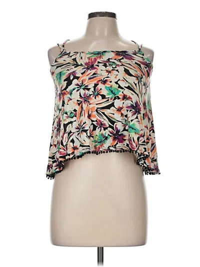Pre-owned Ella Moss Sleeveless Blouse In Green