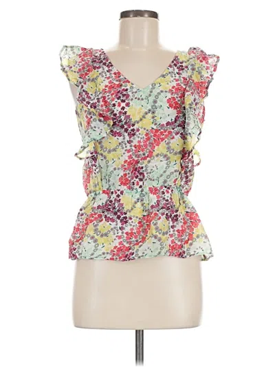 Pre-owned Ella Moss Sleeveless Blouse In Green