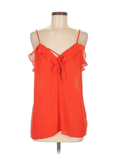 Pre-owned Ella Moss Sleeveless Blouse In Orange