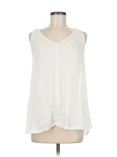 Pre-owned Ella Moss Sleeveless T-shirt In White