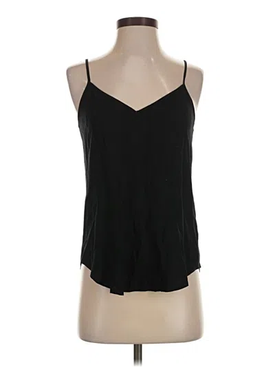 Pre-owned Ella Moss Sleeveless Top Black Halter Neckline Tops