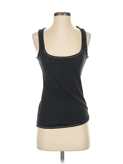 Pre-owned Ella Moss Sleeveless Top Black Scoop Neck Tops