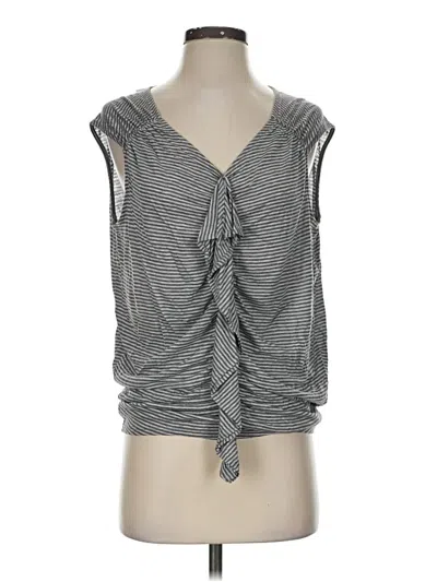 Pre-owned Ella Moss Sleeveless Top Gray Cowl Neck Tops
