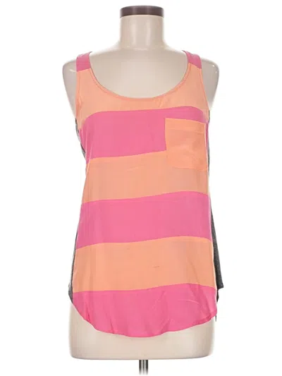 Pre-owned Ella Moss Sleeveless Top Pink Scoop Neck Tops