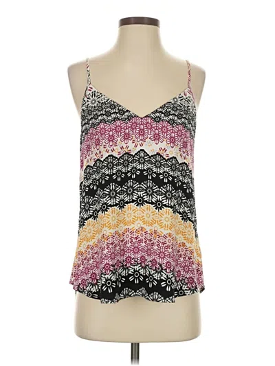 Pre-owned Ella Moss Sleeveless Top Yellow Halter Neckline Tops