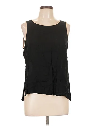 Pre-owned Ella Moss Sleeveless T-shirt In Black