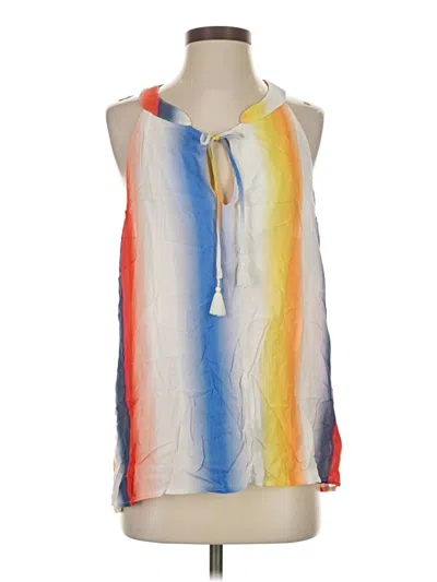 Pre-owned Ella Moss Sleeveless T-shirt In Blue