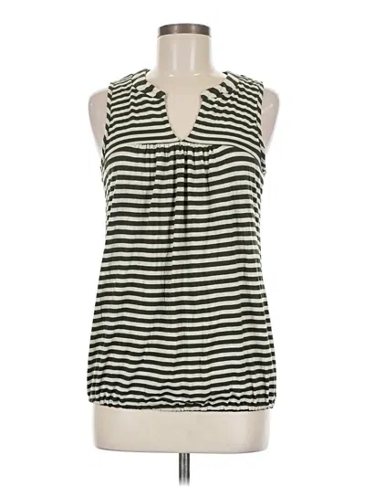 Pre-owned Ella Moss Sleeveless T-shirt In Green