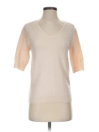 Pre-owned Ella Moss Sweater Vest In Ivory