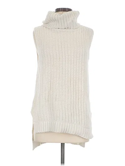 Pre-owned Ella Moss Sweater Vest In Ivory