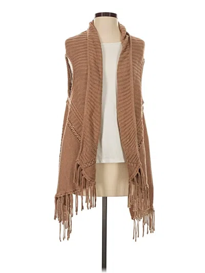 Pre-owned Ella Moss Sweater Vest In Tan