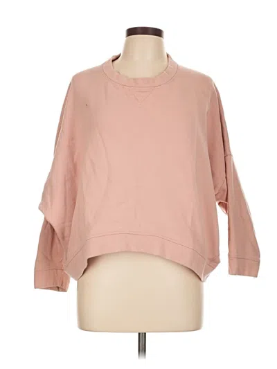 Pre-owned Ella Moss Sweatshirt In Pink