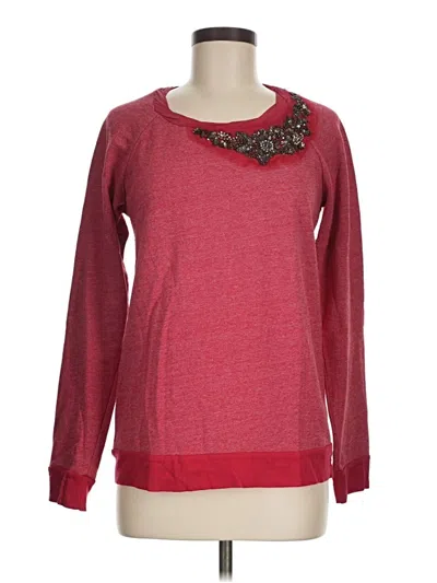 Pre-owned Ella Moss Sweatshirt In Red