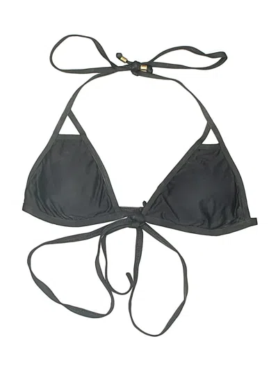 Pre-owned Ella Moss Swimsuit Top Black Swimwear