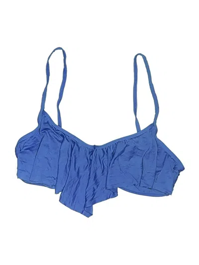 Pre-owned Ella Moss Swimsuit Top Blue Swimwear