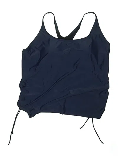 Pre-owned Ella Moss Swimsuit Top Blue Swimwear