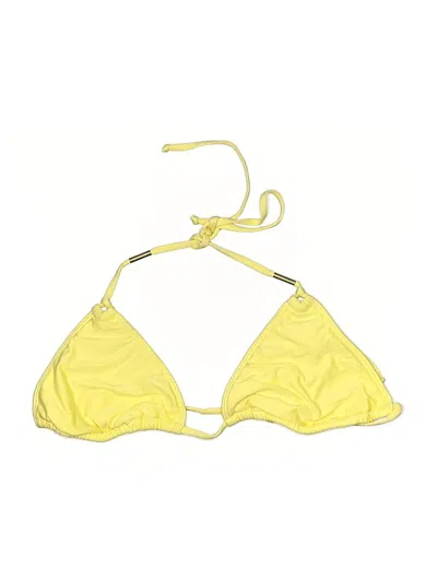 Pre-owned Ella Moss Swimsuit Top Yellow Swimwear