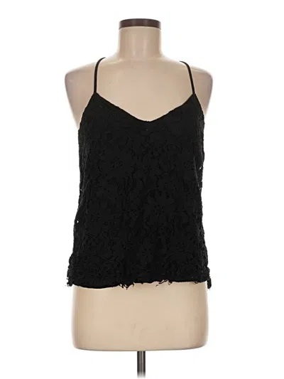 Pre-owned Ella Moss Tank Top Black Halter Neckline Tops