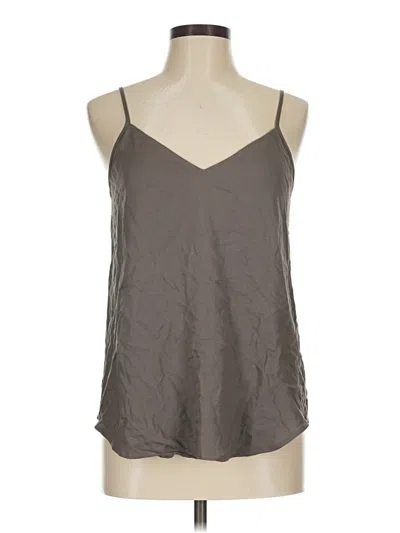 Pre-owned Ella Moss Tank Top Gray Halter Neckline Tops