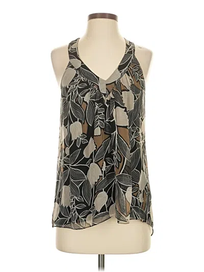 Pre-owned Ella Moss Tank Top Gray Halter Neckline Tops