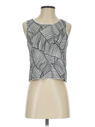 Pre-owned Ella Moss Tank Top Silver Tops