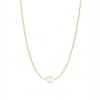 Ella Palm Women's Gold / White Layla Baroque Pearl Chain Gold Necklace