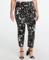 ELLA RAFAELLA PLUS SIZE SUPREME STRETCH STRAIGHT LEG ANKLE PANT