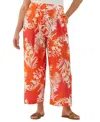 Ella Rafaella Plus Size Wide Leg Ankle Pants In Multi