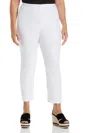 Ella Rafaella Plus Size Straight Leg Pants In White