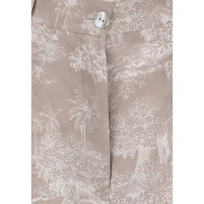 Ella Toile De Jouy Pattern Pants In Black