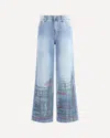 Ella Wide-leg Jeans In Blue