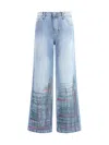 Ella Wide-leg Jeans In Blue