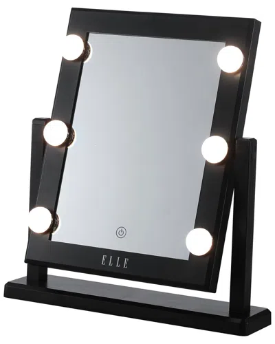 Elle 14in Jumbo Led Lighted Vanity Mirror In Black